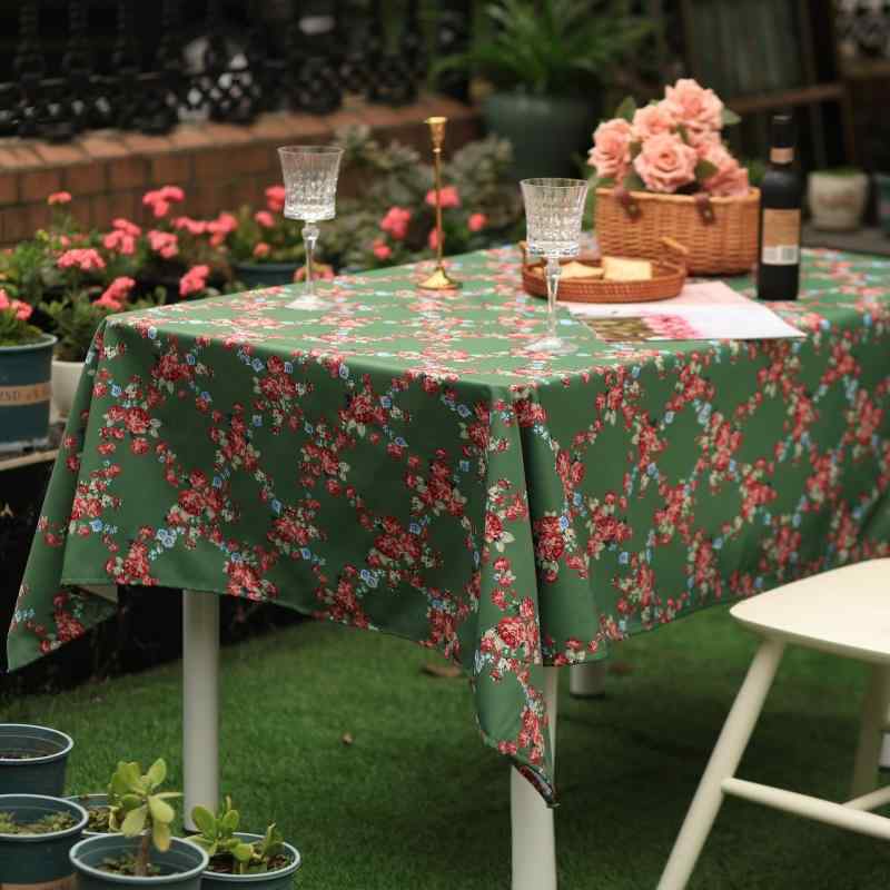 テーブルクロス レトロ カバー 長方形 防水 防油 ヨーロピアン シンプル ナチュラル インテリア おしゃ..