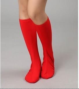 靴カバー レディース 赤 民族ダンス 水兵舞 広場ダンス 演出用 舞台衣装 イベント コスプレ 伸縮性 シ..