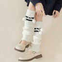 靴下 女の子 キッズ 子供 おしゃれ ルーズソックス 秋冬 ニット リブ 厚手 暖かい ロング丈 膝上 大腿カバー 可愛い