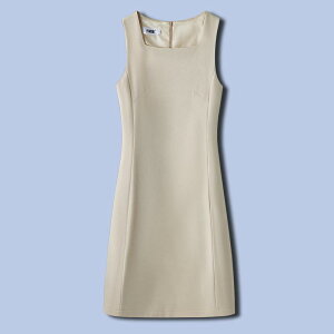 ワンピース レディース きれいめ 白 ノースリーブ スーツ風 春夏 オフィス 制服 ジュエリーサロン 美容院 司会 フォーマル シンプル 上品