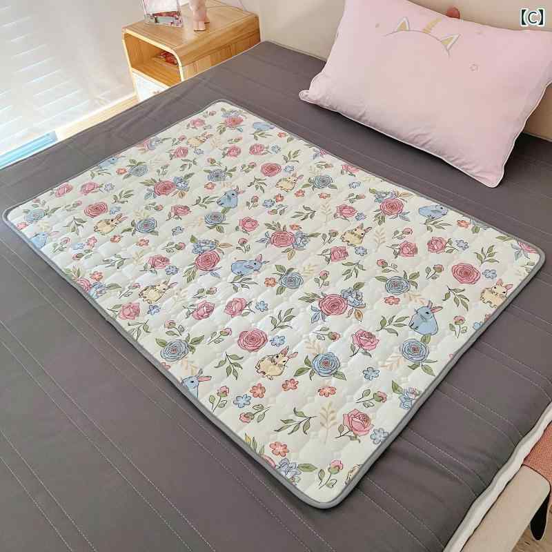 オムツ替えシート 防水 洗える 持ち運び お出かけ 大判 ベビー 綿 キルティング 両面 おねしょ シーツ 敷きパッド 通気 吸湿性 漏れ防止 柔らかい 丸洗い 清潔 就寝 車 公園 かわいい 出産祝い 男の子 女の子 青 ピンク 白 ウサギ クマ 花 3