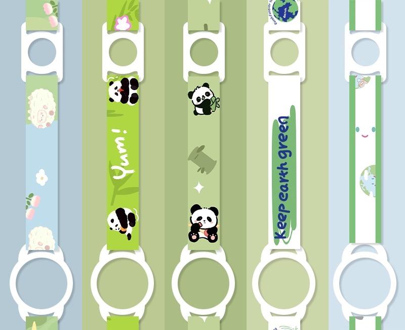 水筒 ホルダー おしゃれ ドリンクボトル 哺乳瓶 幅広 ショルダー ストラップ 調節 シリコン リング 固定 持ち運び便利 羊 パンダ 柄