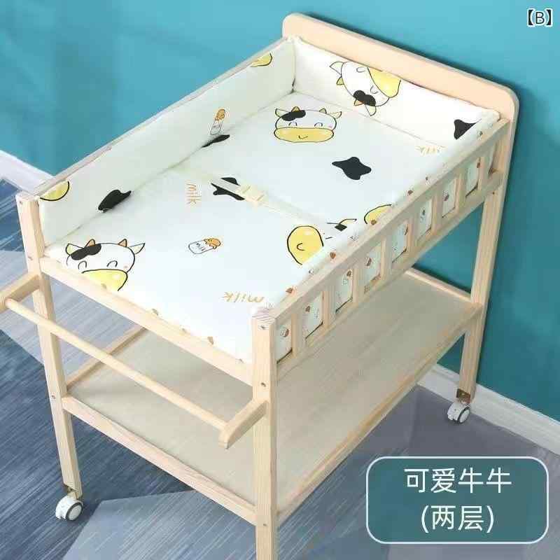 フロントップ楽天市場店のオムツ替えシート 防水 洗える 持ち運び お出かけ 大判 ベビー 綿 おねしょ ベッドマット 敷きパッド 通気 吸湿性 漏れ防止 衝撃吸収クッション 台 柔らかい 丸洗い 清潔 公園 ビーチ 出産祝い ギフト 男の子 女の子 恐竜 ウサギ クマ 花｜アングル2