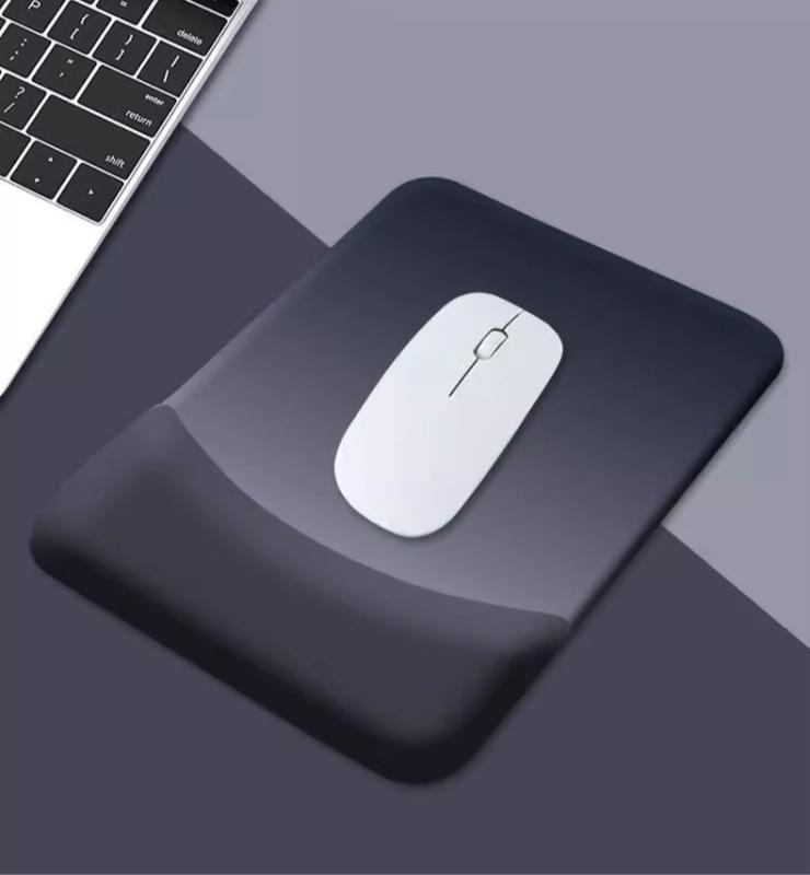 マウスパッド 手首 シンプル サポート ゴム オフィス 黒 緑 ピンク チュラル 普段使い クッション グラデーション 柔らかい 通気性 快適