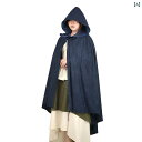 ケープ レディース フード ゴシック 魔女風 マント ローブ 中世風 ハロウィン コスプレ 仮装 ドラマチック 仮面パーティー イベント