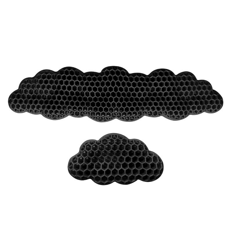 マウスパッド 手首 クッション ハンドレスト 通気性 洗える TPE 黒 シンプル 柔らかい 快適 セット オフィス ゲーム パソコン プレゼント