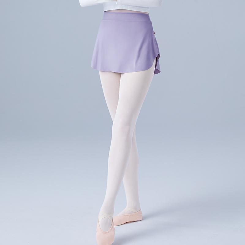 スカート レディース おしゃれ バレエ ダンス サイドスリット ショート丈 練習用 フレア 大人 透け感 シンプル
