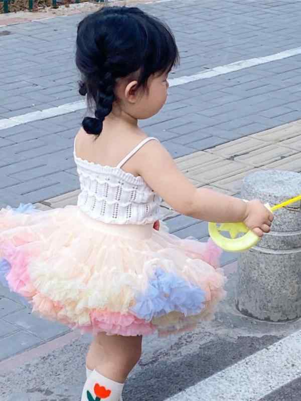 チュチュ スカート 女の子 ベビー プリンセス うさぎ フリル ボリューム ケーキ 春夏 フォーマル 可愛い