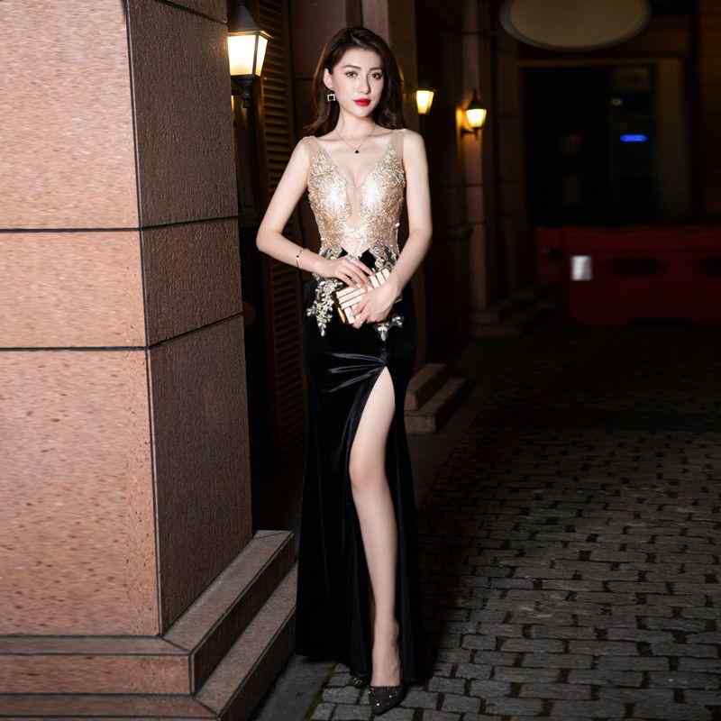 キャバ ワンピース レディース おしゃれ キャバクラ セクシー レース ロング丈 スリット 夜職 ナイトクラブ サロン 技師 ドレス イベン..