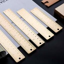 定規 おしゃれ 金属 真鍮 ものさし ルーラー 直尺 丈夫 錆びにくい 文房具 文具 事務 ステーショナリー 雑貨 日用品 製図 測定スケール 建築 エンジニア...
