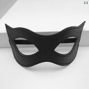 ベネチアン マスカレード マスク アイ レディース 猫風 ハロウィン コスプレ 仮装 パーティー イベント 皮質 半顔 仮面 眼帯