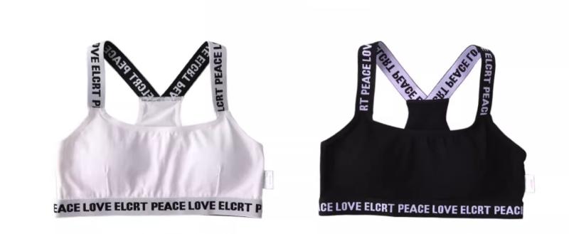 子供 ブラジャー 女の子 小中学生 スポーツブラ ジュニアブラ 下着 インナー ハーフトップ ノンワイヤ..