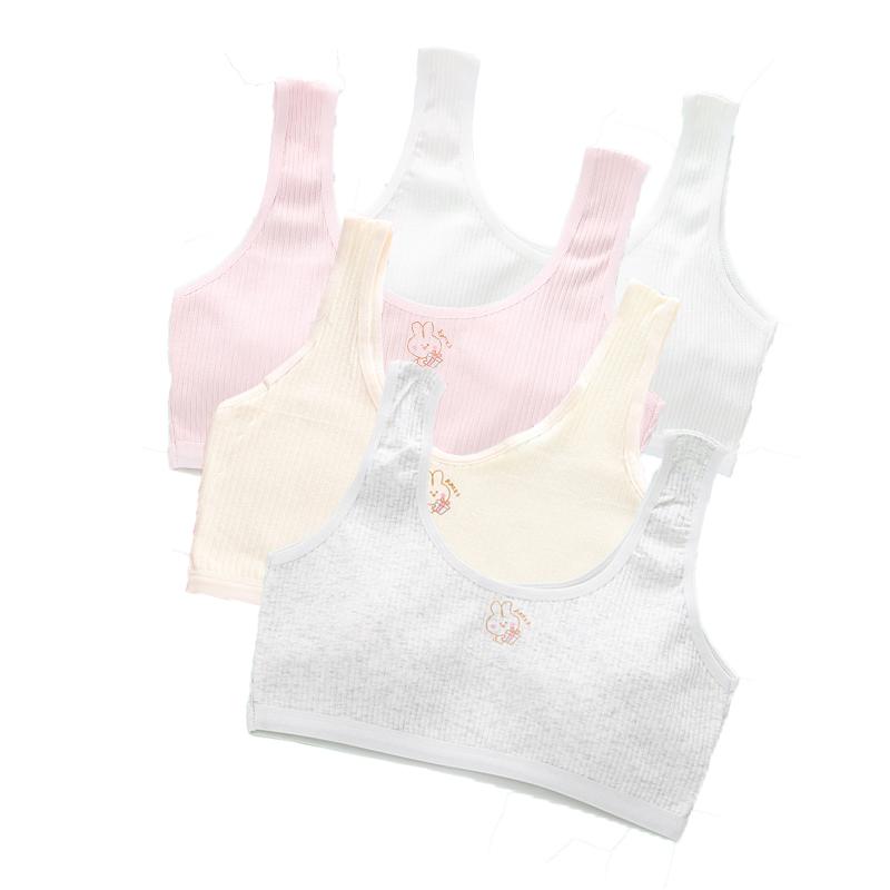 子供 ブラジャー 女の子 薄手 ジュニアブラ スポーツブラ 下着 インナー ハーフトップ ノンワイヤー 通..