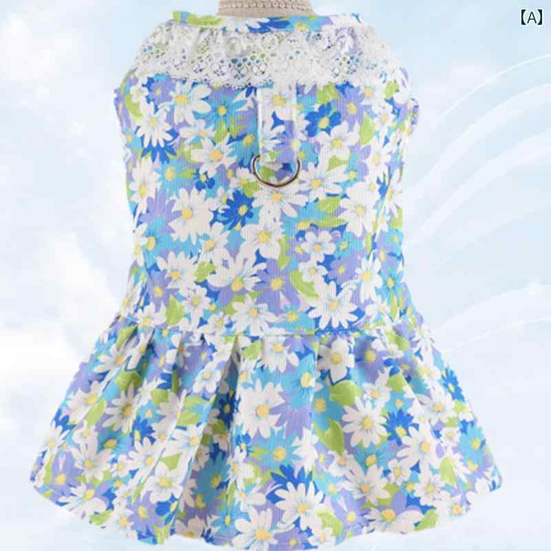 犬 服 女の子 かわいい 柔らかい 夏 薄手 日焼け防止 通気性 小型 猫 スカート ビションフリーゼ ポメ..