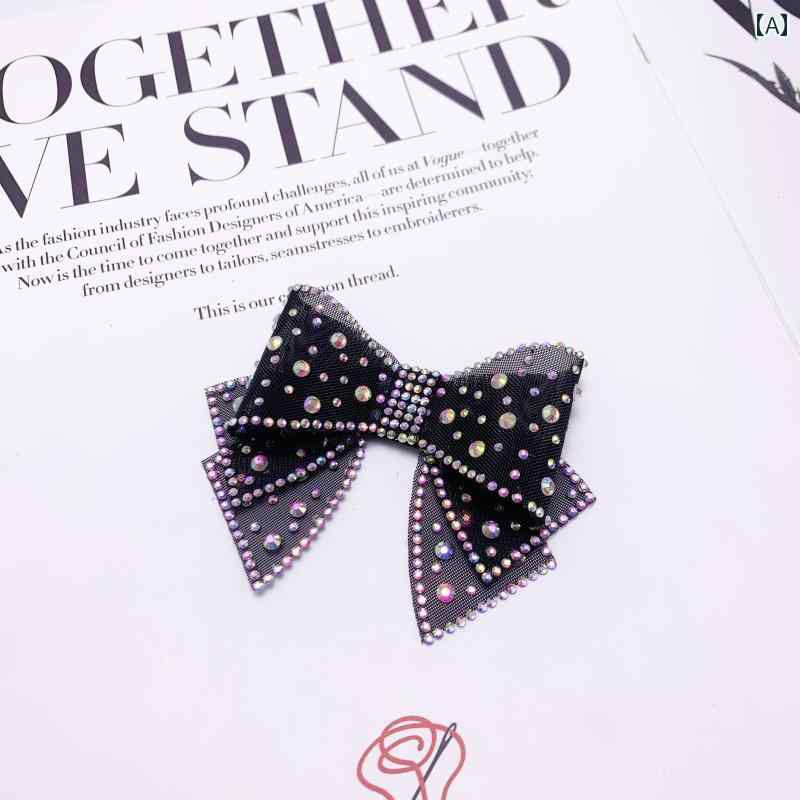 シューズアクセサリー レディース おしゃれ 飾り リボン キラキラ ストーン 取り外し可 DIY パンプス オシャレ 靴 クリップ式 パーティー