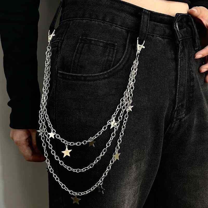 チェーン アクセサリー ヒップホップ ストリート パンツ パンツチェーン キッズ ダブルチェーン 小物 ..