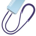 スマホショルダー ストラップ おしゃれ 調節 首掛け 斜め掛け ダブルフック 手首用 サイド取付 不織布 落下防止