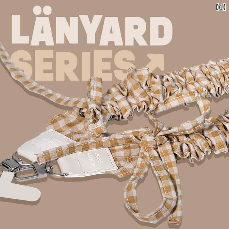 スマホストラップ おしゃれ チェック柄 調節 抽選式 持ち運び便利 斜め掛け ハンズフリー