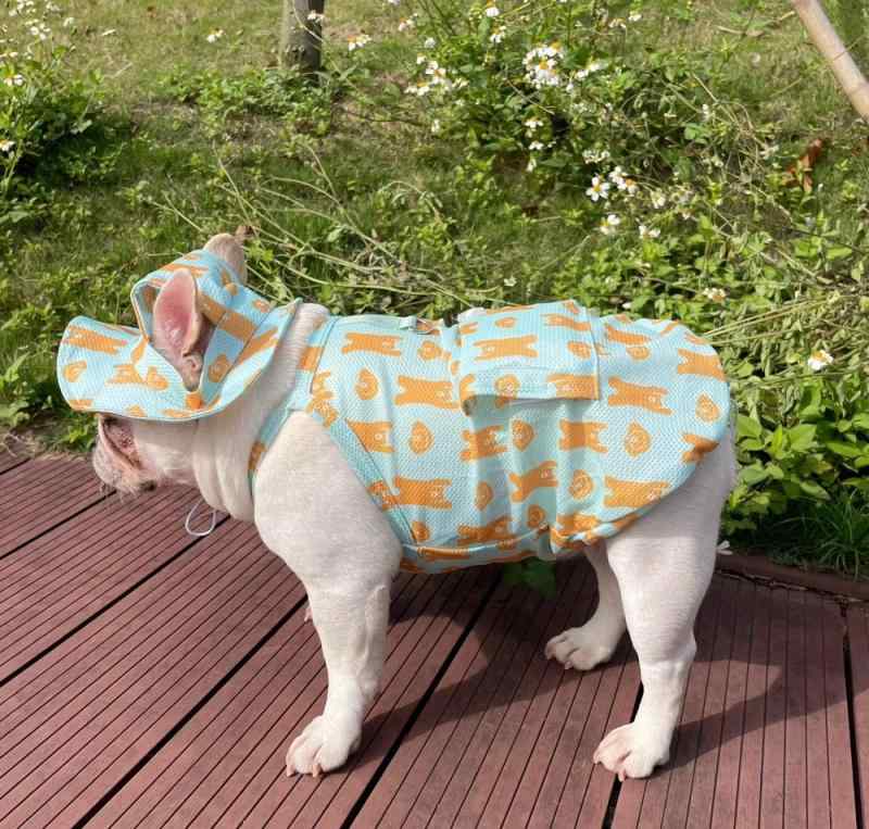 犬 涼しい 服 メッシュ 小型 中型 コーギー フレンチブルドッグ シュナウザー ベスト 帽子セット 日焼け対策 大きいサイズ おしゃれ カジュアル お出かけ着