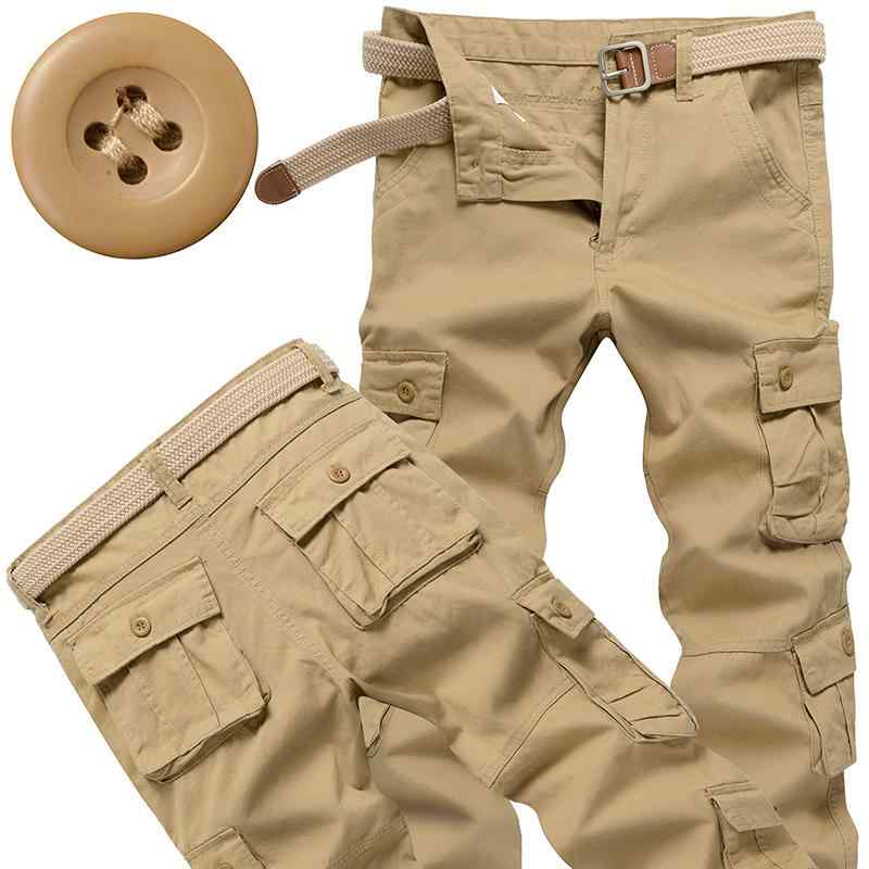 Cargo Pants - カーゴパンツ メンズ おしゃれ 長ズボン 綿 多ポケット ワークパンツ 耐摩耗 水洗 カジュアル 作業着 アウトドア 春秋
