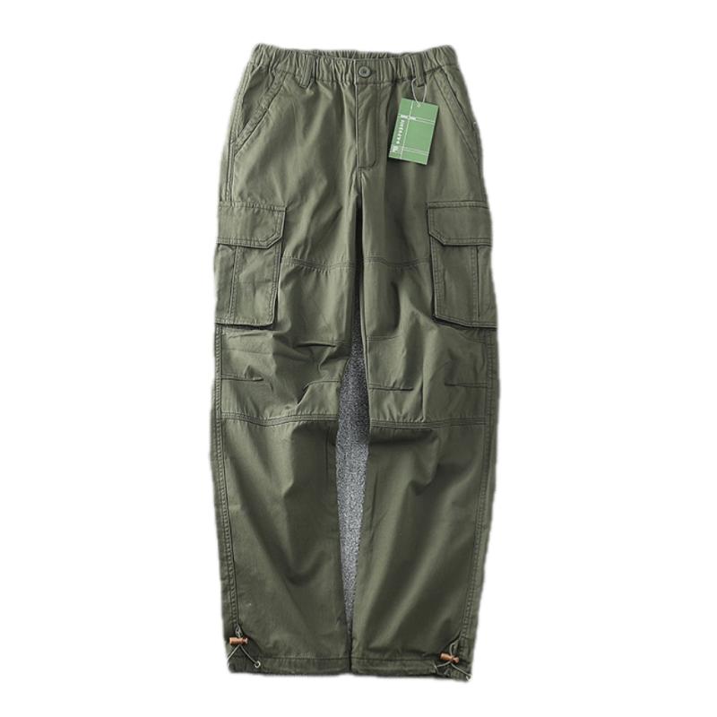 Cargo Pants - カーゴパンツ メンズ おしゃれ 長ズボン ストレート 多ポケット 登山 アウトドア ハイキング 耐久性 冬 綿 カジュアル カーゴパンツ
