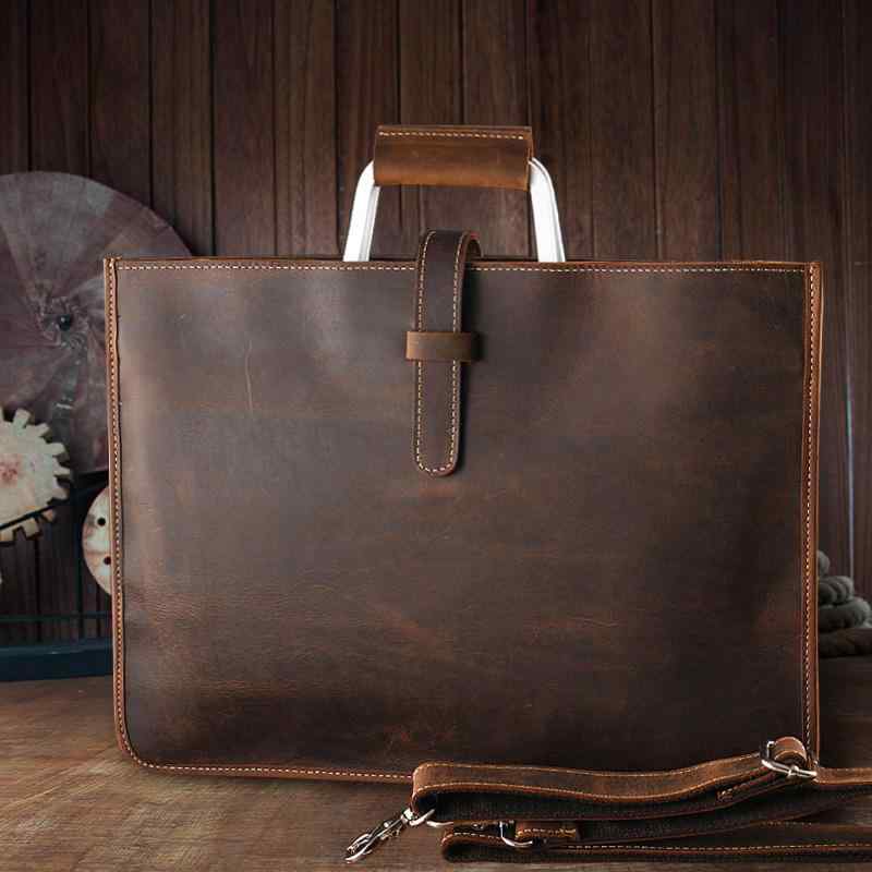 ブリーフケース バッグ メンズ おしゃれ ビジネス 大人 レトロ 革 シンプル ショルダー 手提げ 書類バッグ 英国風