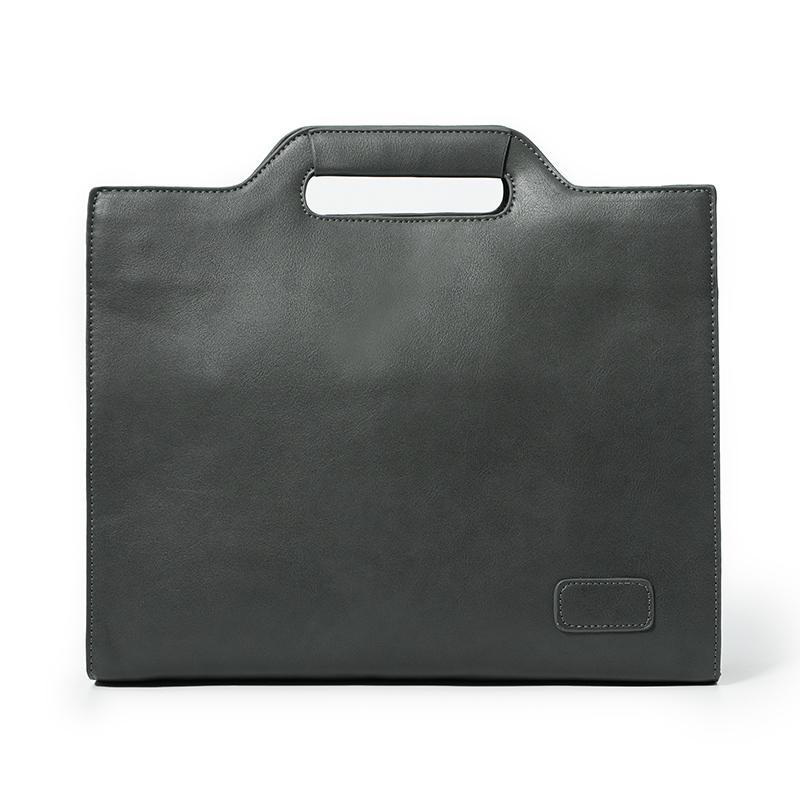 ブリーフバッグ メンズ おしゃれ ビジネス 大人 グレー レトロ 韓国 手提げ ショルダー クラッチ バッ..