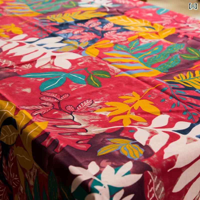 テーブルクロス 民族風 レトロ エスニック ボヘミアン コットンリネン 四角形 キズ防止 リビング ダイニング 食卓カバー 装飾 個性的 おしゃれ 青 赤 緑 英字 ボタニカル 幾何学模様