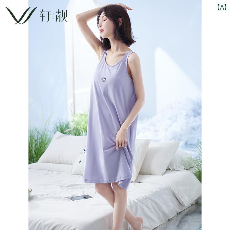 ワンピース レディース おしゃれ 快適 夏 薄手 綿 ノースリーブ 胸パッド キャミソール セクシー 韓国 ルームウェア