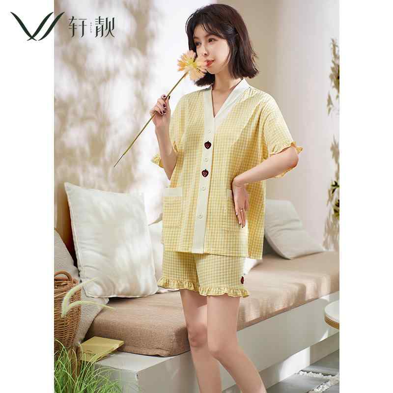 パジャマ レディース おしゃれ 快適 夏 薄手 錦綿 ワッフル 半袖 可愛い かわいい フェミニン 大きいサイズ セットアップ 上下