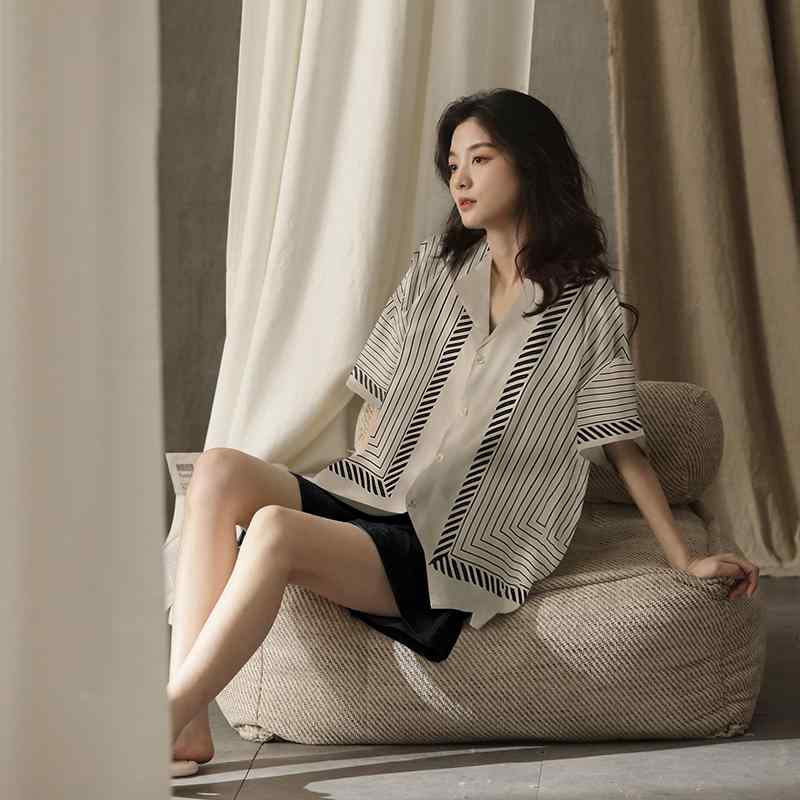 パジャマ レディース おしゃれ 快適 夏 薄手 半袖 ワイド ゆったり ルームウェア リラックス 涼しい く..