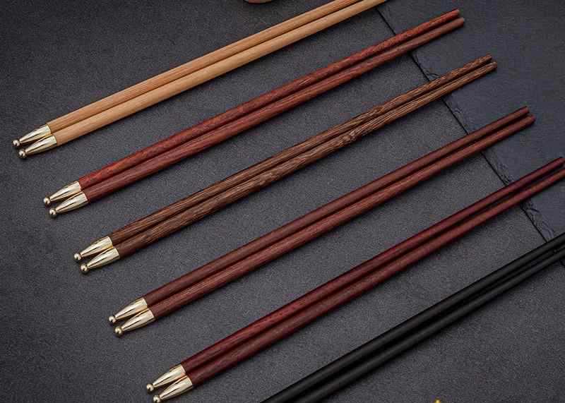 箸 セット 大人 ギフト 結婚祝い 新居 誕生日 チャイナ風 シンプル 無垢 サンダルウッド 防カビ カップル おしゃれ トップ 丸 ゴールド 来客用 ペア ホーム パーティー 黒