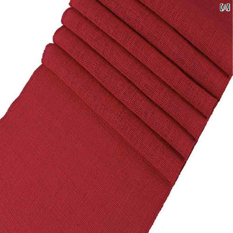 テーブルランナー 布製 センタークロス 装飾 デコレーション 食卓 キャビネット リビング ダイニング 結婚式 パーティー シンプル おしゃれ 赤 無地