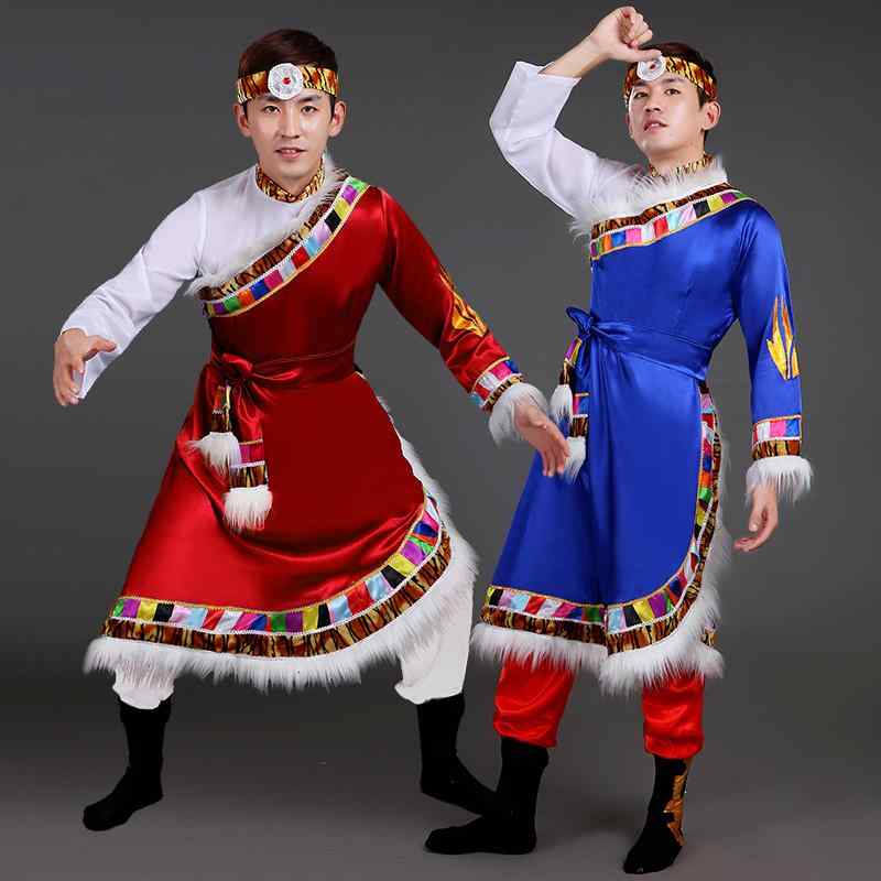 民族衣装 メンズ レディース おしゃれ ダンス 衣装 チベット風 舞踊 演出衣装 グループ 踊り 民族風 水..