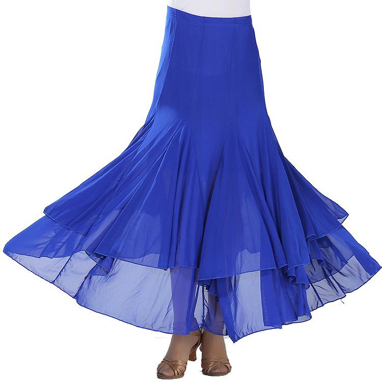 ダンス 衣装 スカート レディース おしゃれ モダン 大判 裾広がり 社交 ワルツ ステージ パフォーマン..