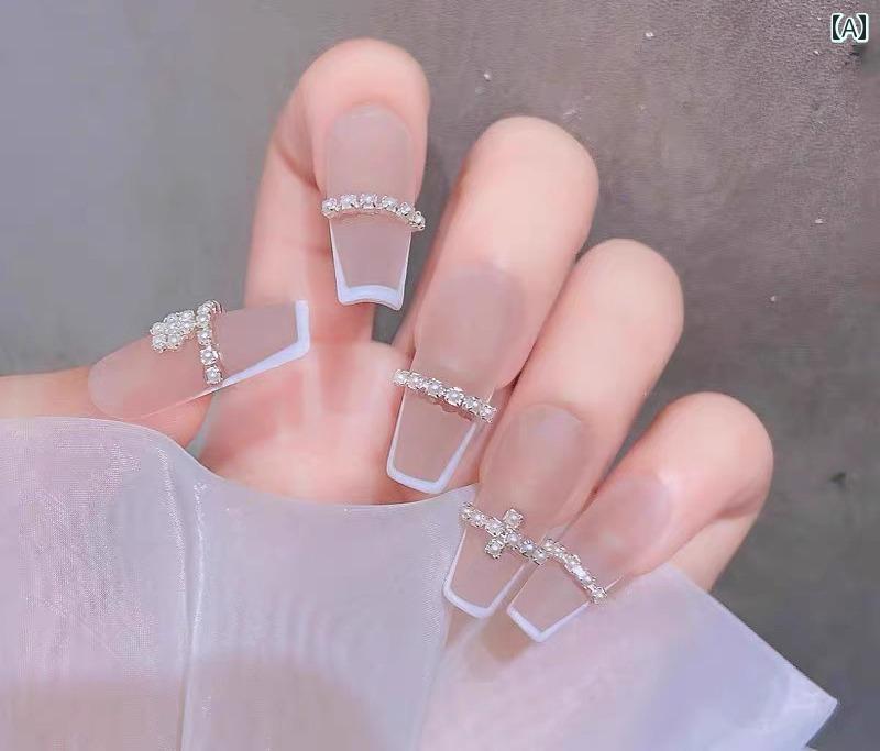 ラインストーン チェーン ネイルアート パール デコレーション シルバー アクセサリー キラキラ シンプル 装飾 パーツ ハンドメイド セット エレガント