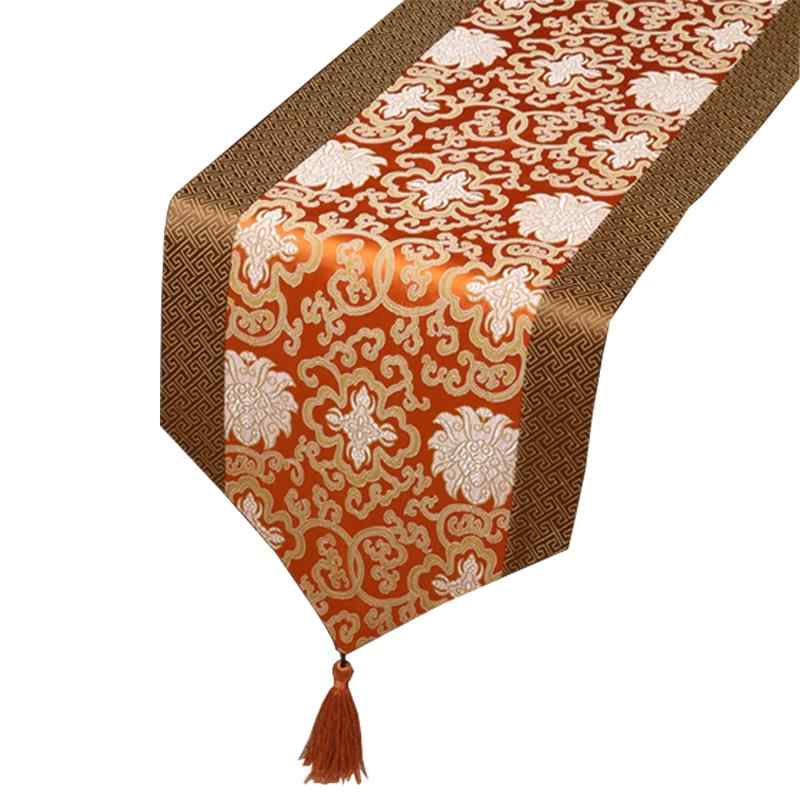 テーブルランナー おしゃれ カバー クロス 布 チャイナ風 タッセル ヨーロピアン モダン インテリア デ..
