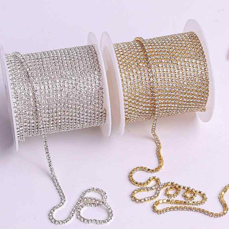 ラインストーン チェーン ネイルアート デコレーション アクセサリー シルバー ゴールド セット シンプル おしゃれ レトロ キラキラ ハンドメイド