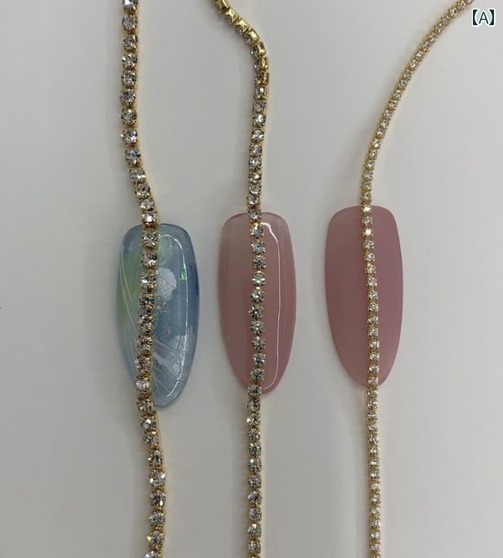 ネイル パーツ チェーン アクセサリー メッキ シンプル ナチュラル デコレーション おしゃれ ハンドメ..