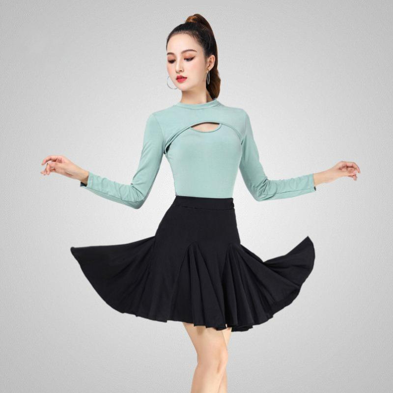 ダンス 衣装 スカート レディース おしゃれ ラテン モダール 大人 練習 アシンメトリー フレア 大きめ裾 社交ダンス 発表会