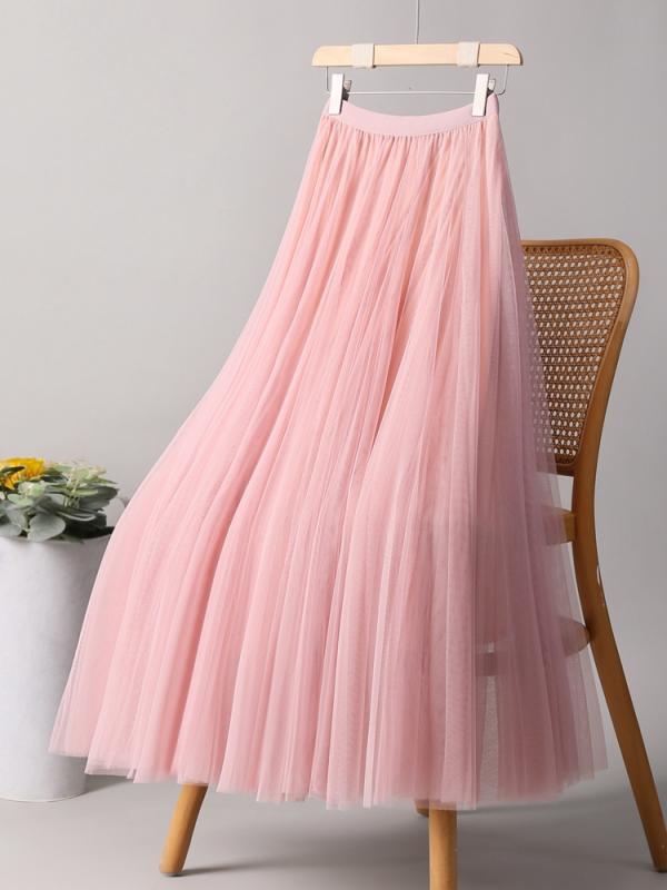 ダンス 衣装 スカート レディース おしゃれ 大きく広がる Aライン ロング丈 ハイウエスト パフォーマンス チュールスカート