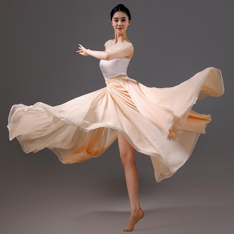 ダンス 衣装 カート レディース おしゃれ 大判 裾広がり ふんわり 二重 レトロ舞 モダン 舞台 発表会 練習