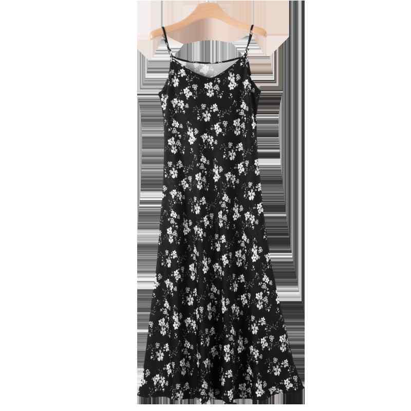 ワンピース レディース おしゃれ 大人 きれいめ 夏 ハイウエスト 花柄 キャミソール ノースリーブ フェミニン カジュアル シンプル 体型カバー ミモレ丈 エレガント