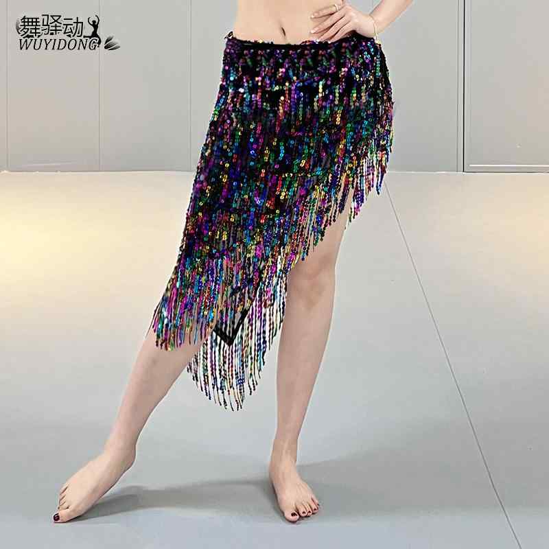 ヒップスカーフ 腰 ベリーダンス レディース おしゃれ フリンジ きらきら スパンコール ダンス アクセサリー ジャズ 舞台衣装