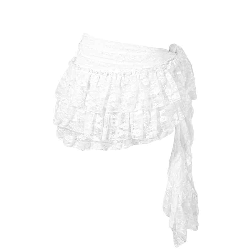 ヒップスカーフ 腰 レディース おしゃれ 白 タッセル 三角形 大判 サイズ調整可 ベリーダンス ベルト ステージ衣装