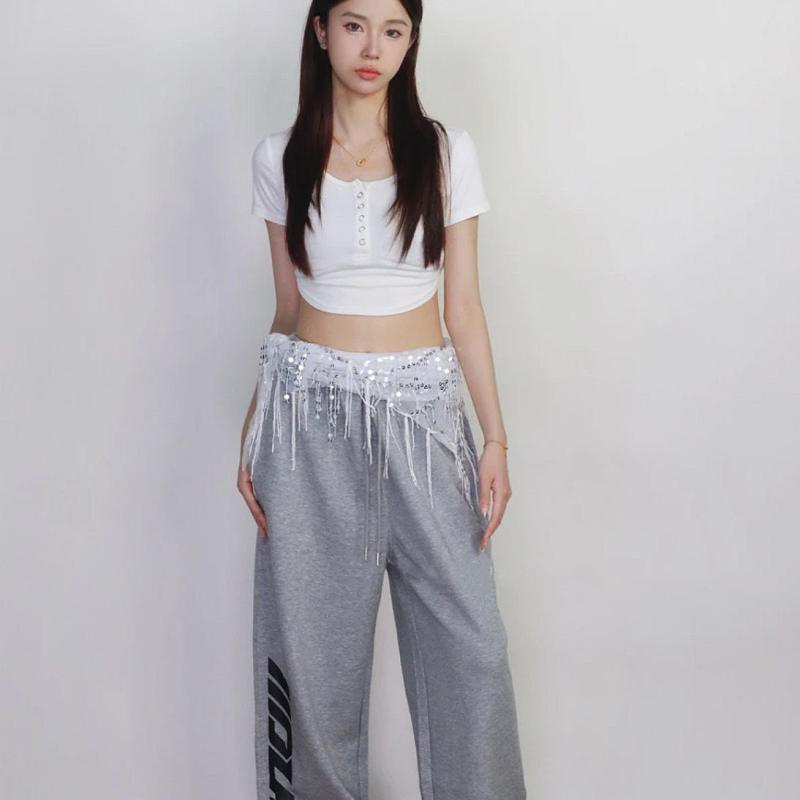 ヒップスカーフ スカート レディース おしゃれ ジャズ ダンス ヒップホップ ラメ きらきら タッセル フリンジ 三角 腰巻き ジャズダンス チェーン セクシー