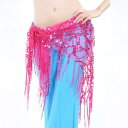 ヒップスカーフ ベリーダンス 腰 レディース おしゃれ きらきら スパンコール トライアングル フリンジ 練習 初心者 オリエンタルダンス シンプル コーデ万能