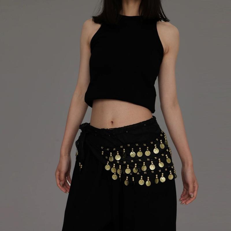 ヒップスカーフ ベリーダンス 腰 レディース おしゃれ ダンス 衣装 きらきら ジャズ アクセサリー 装飾 コイン ショーパフォーマンス イベント