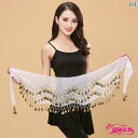 腰帯 レディース おしゃれ インド 舞踊 ベリーダンス ヨガ 練習用 パフォーマンス用 吊りコイン 飾り チェーン ダンス衣装