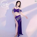 ベリーダンス レディース おしゃれ 春夏 パフォーマンス 衣装 セットアップ きらきら タッセル オリエンタル ダンス 練習 演出 ステージ衣装